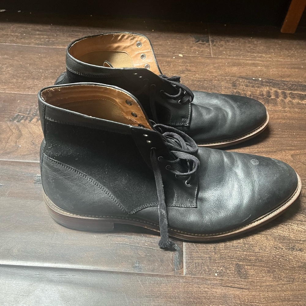 Pegabo Black Leather Men's Boots Size 11